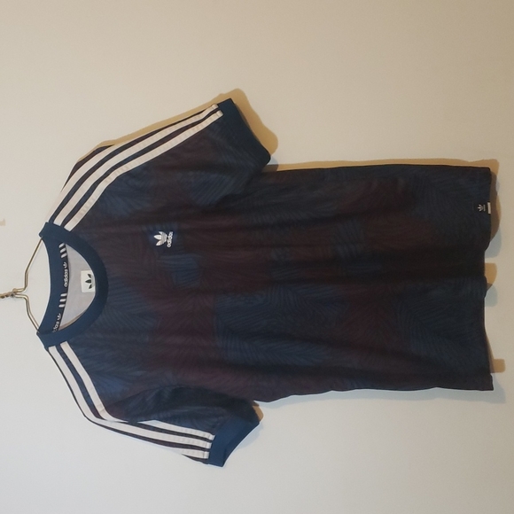 adidas Other - Adidas Blue and Purple Palm Pattern Shirt